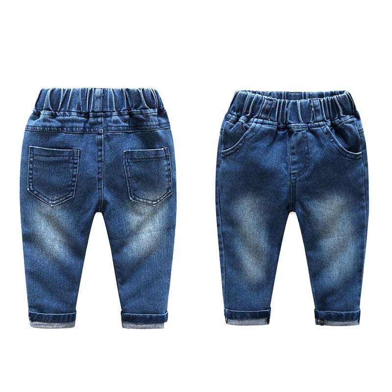 Kimocat Baby Boys Clothing Set Fashion Casual Suit Long Sleeve and Denim Pants - Image 5